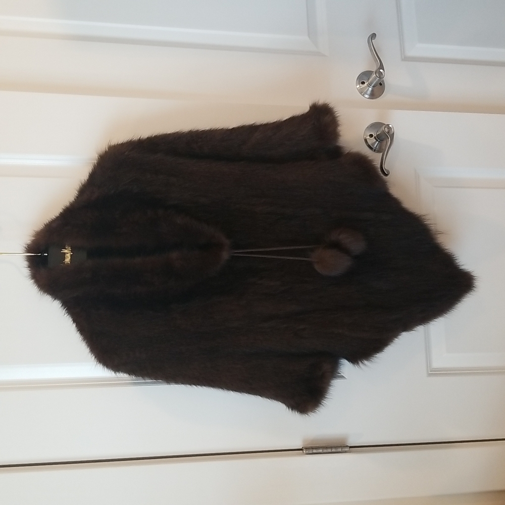Fur Knit Poncho